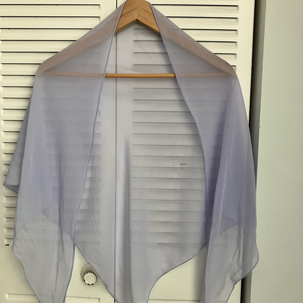 Sheer Lavender Shawl